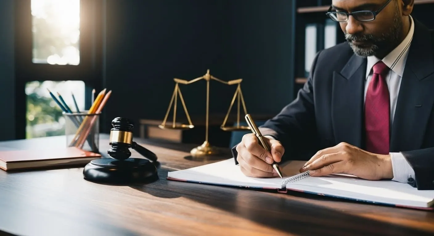 R Suresh Rajaratnam at work in legal practice